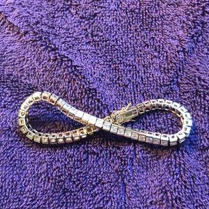 Gold Colored 925 Tennis Bracelet